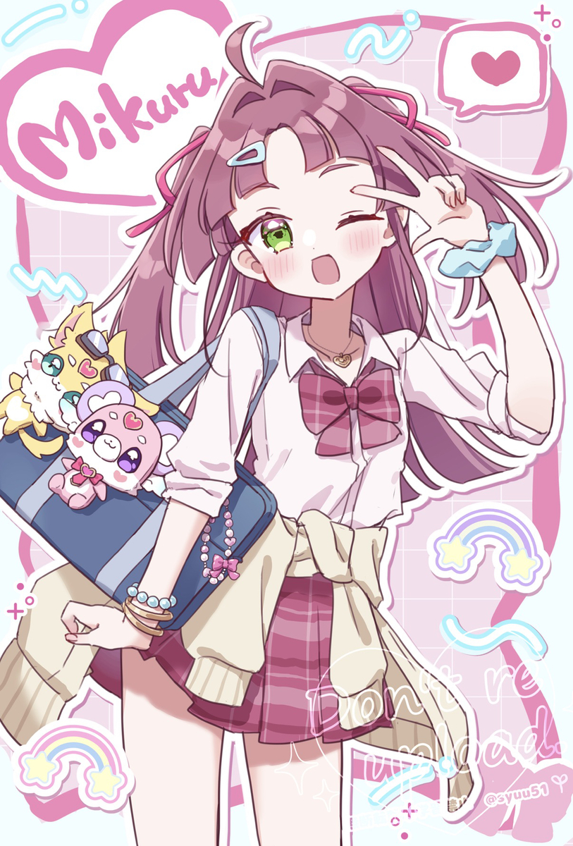 This is a pixiv picture whose title is ギャルみくる.