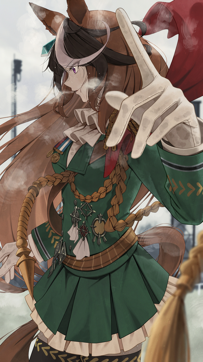 This is a pixiv picture whose title is 汗だくルドルフ.