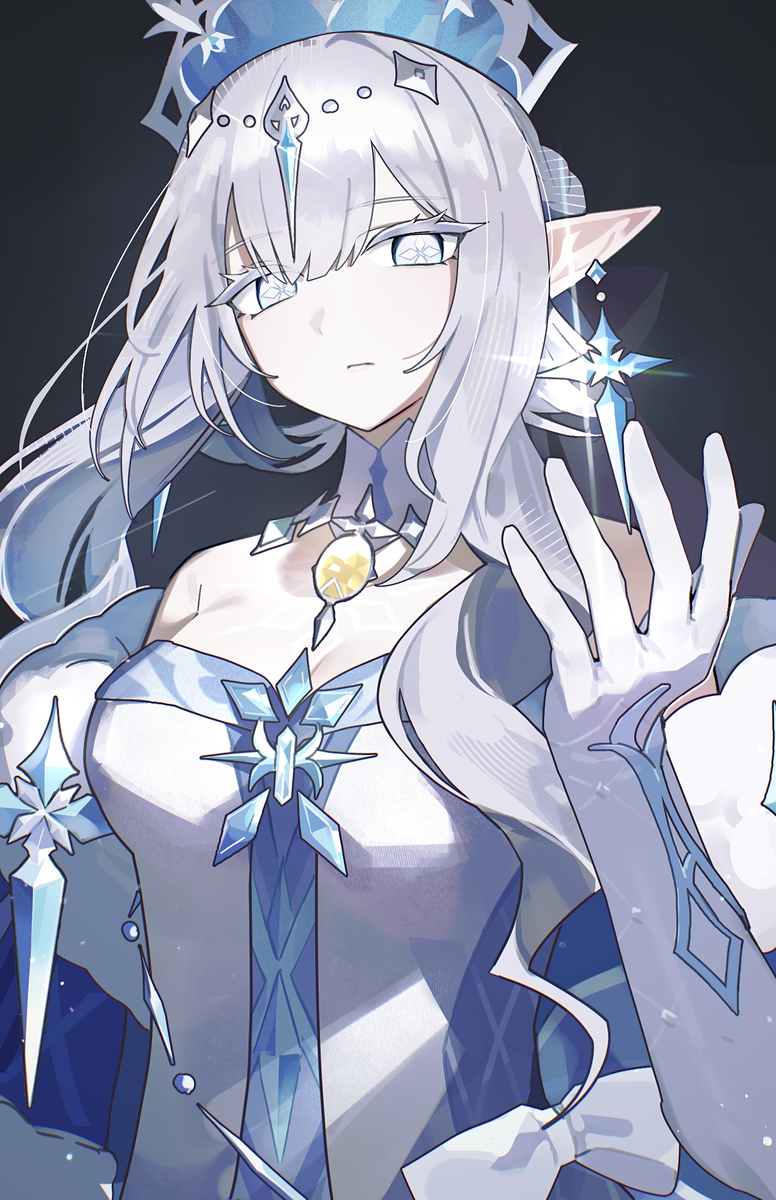 This is a pixiv picture whose title is 氷の女皇.