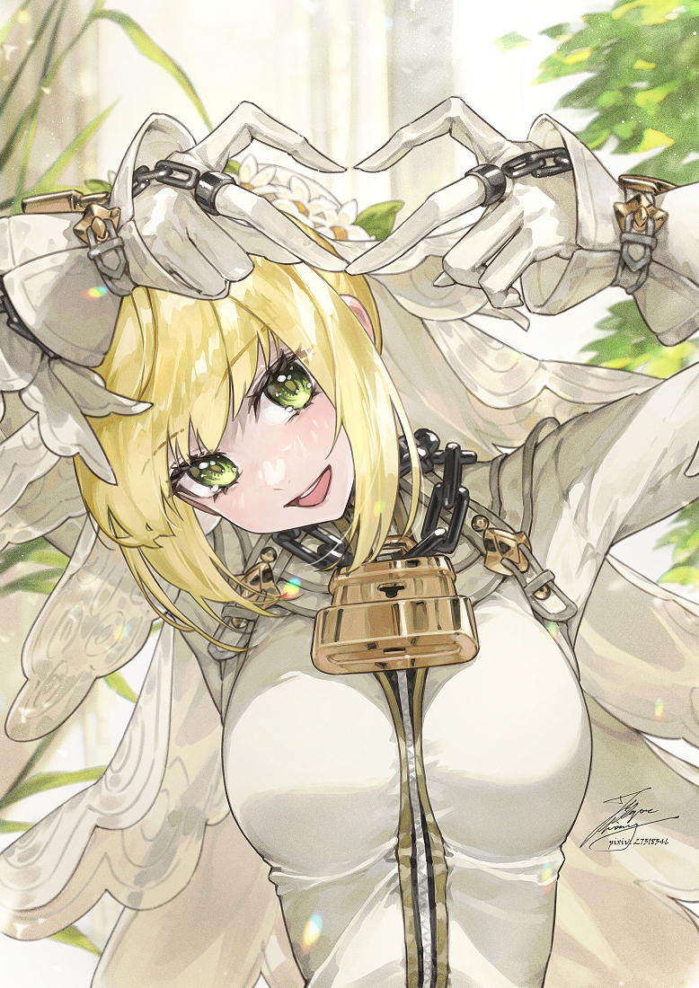 This is a pixiv picture whose title is うむ、花嫁.
