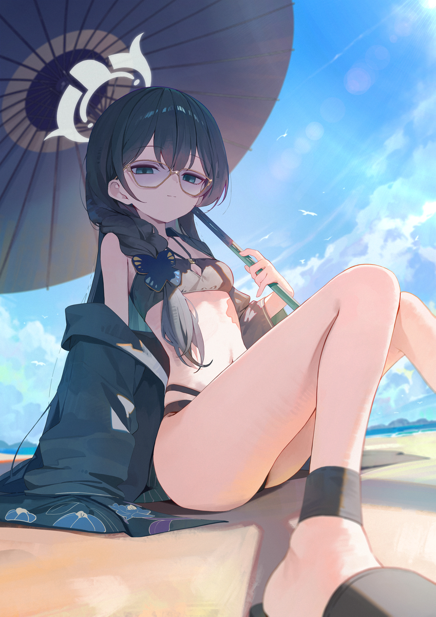 This is a pixiv picture whose title is 水着キサキ.