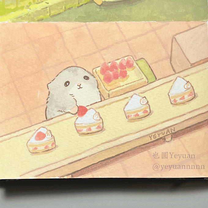 This is a pixiv picture whose title is いちご担当.