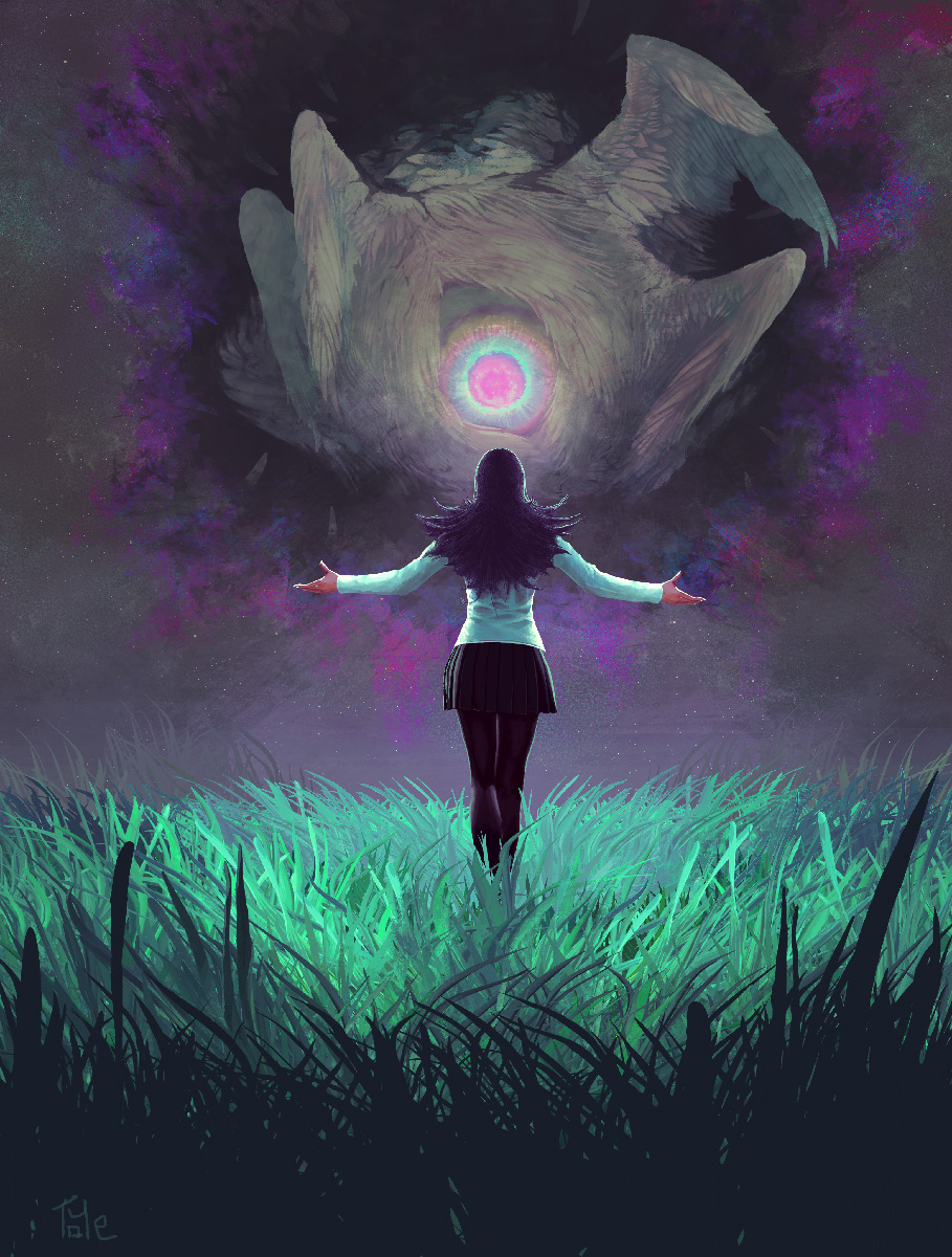 This is a pixiv picture whose title is 『此方より』装画.