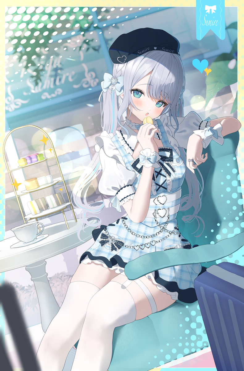 This is a pixiv picture whose title is 🩵.