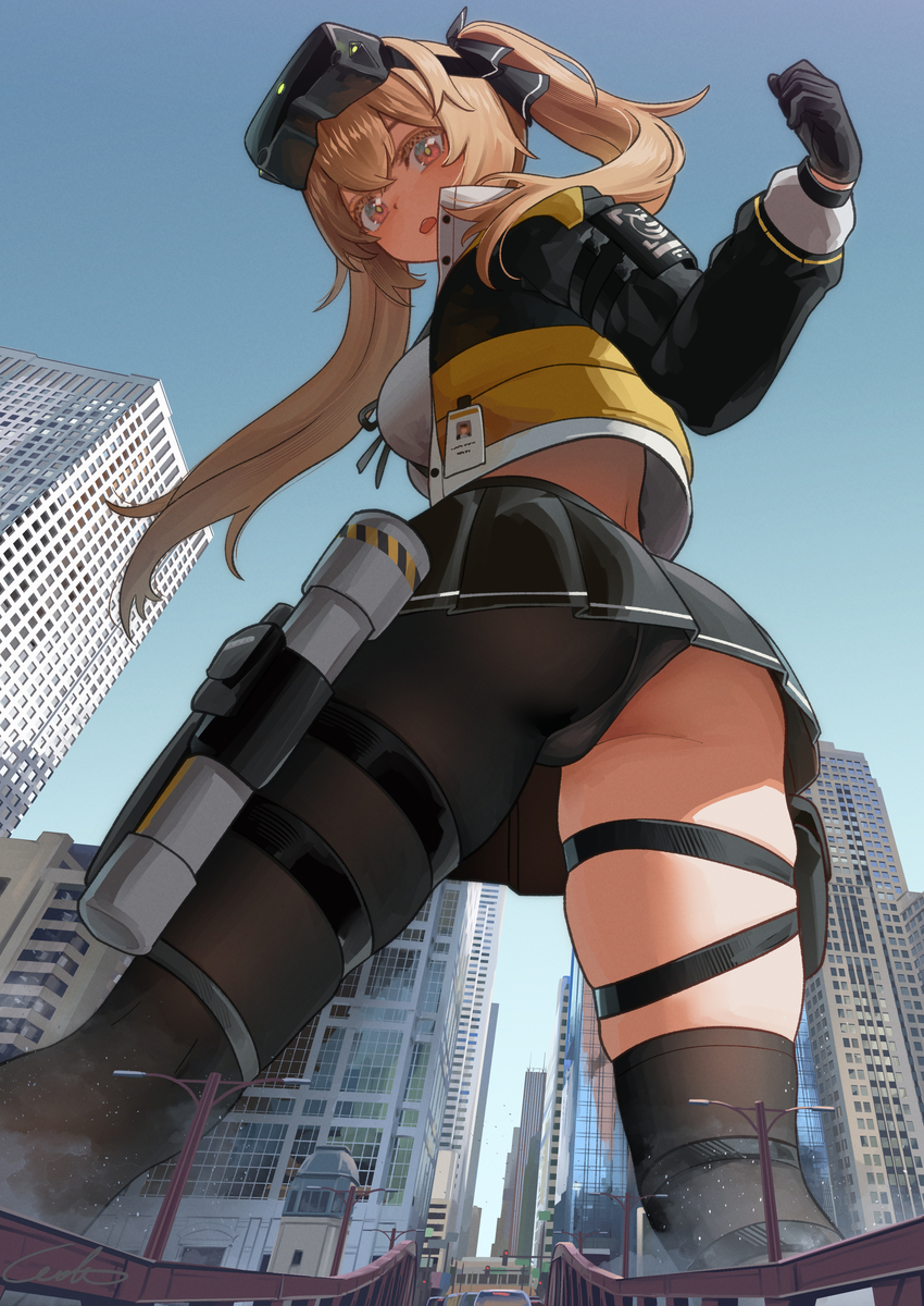 This is a pixiv picture whose title is 巨大レナ.