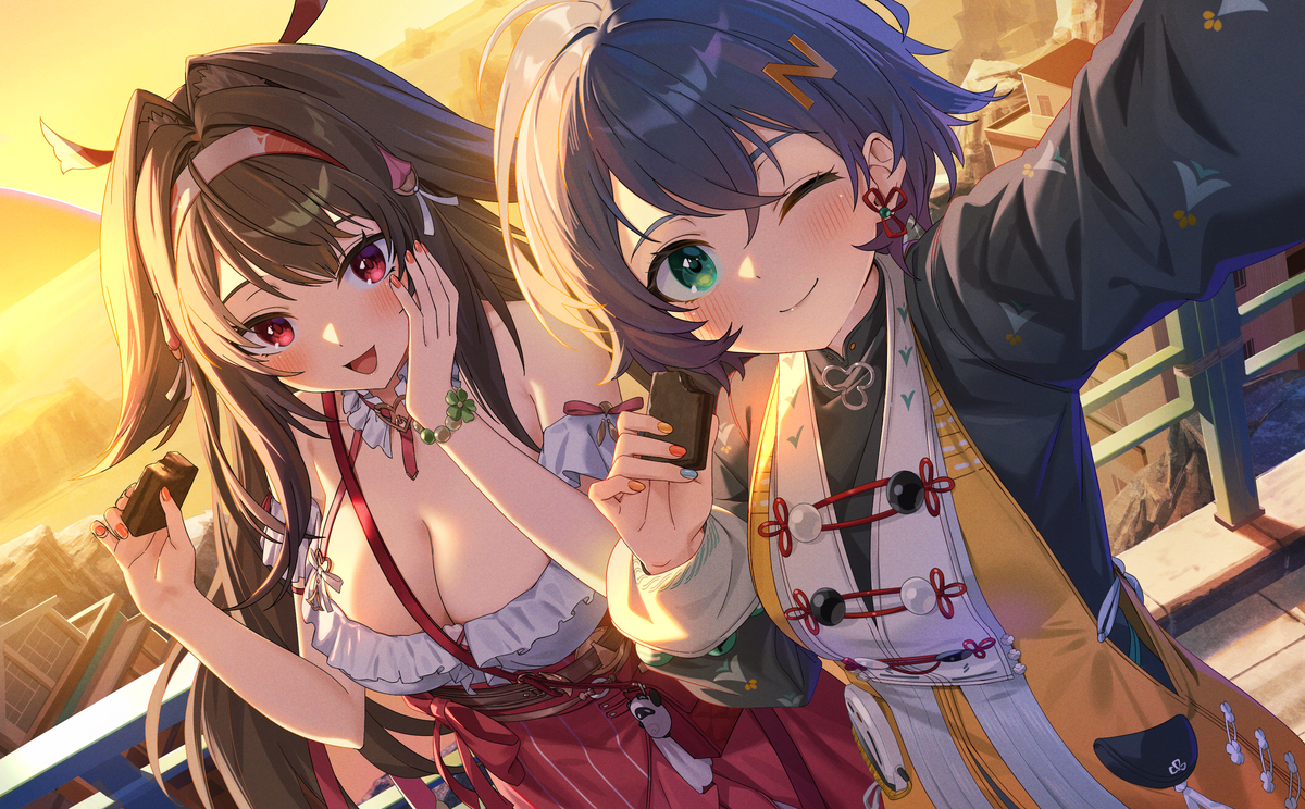 This is a pixiv picture whose title is 澄輝坪の思い出.