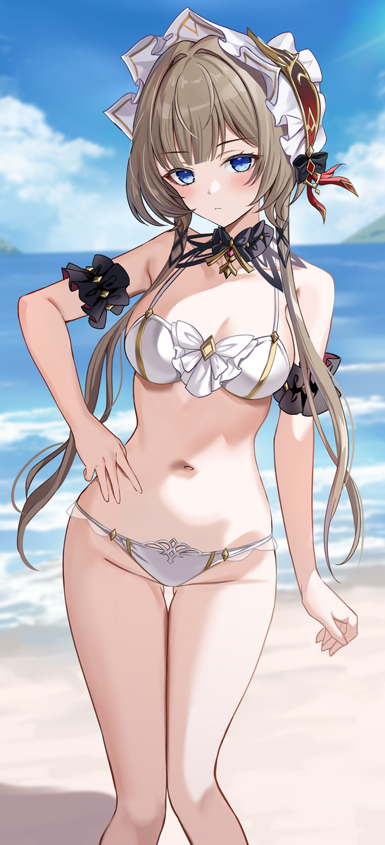 This is a pixiv picture whose title is 水着サンドローネ.