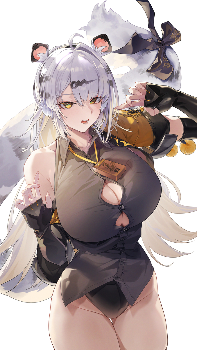 This is a pixiv picture whose title is 白虎.