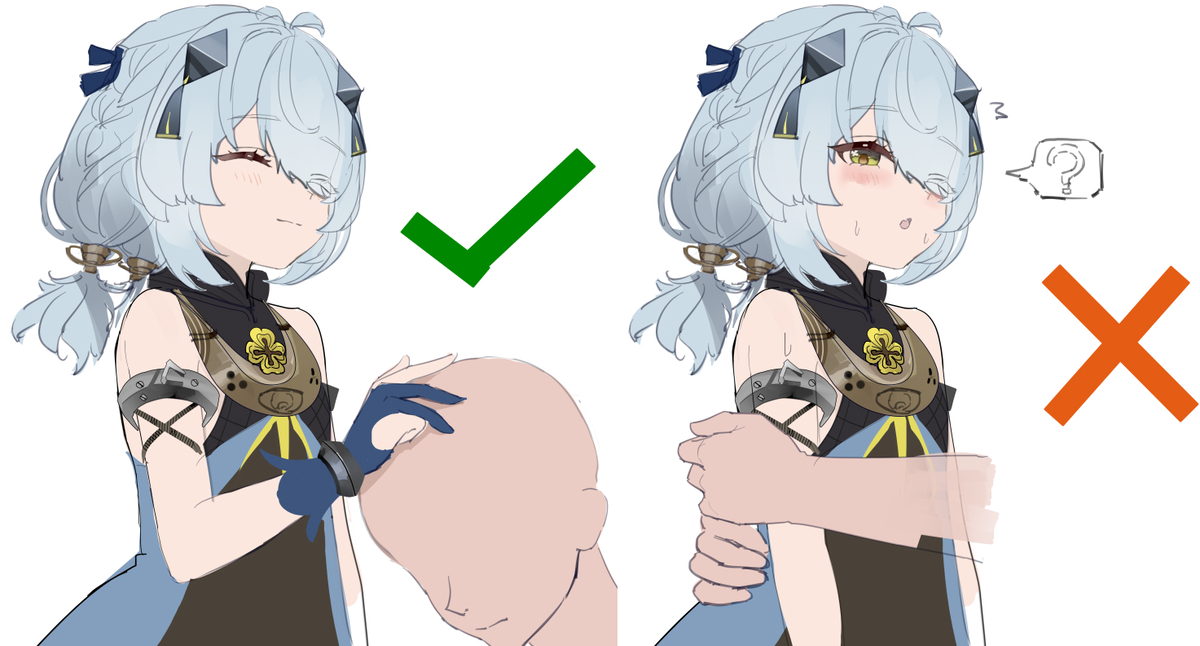 This is a pixiv picture whose title is 小挽昼的互动.