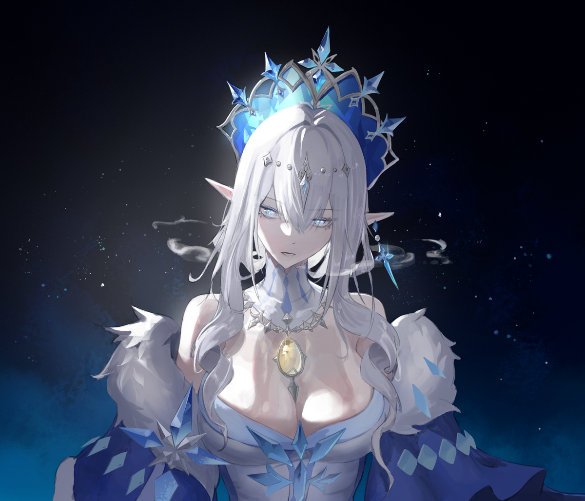 This is a pixiv picture whose title is 冰之女皇/ Tsaritsa.