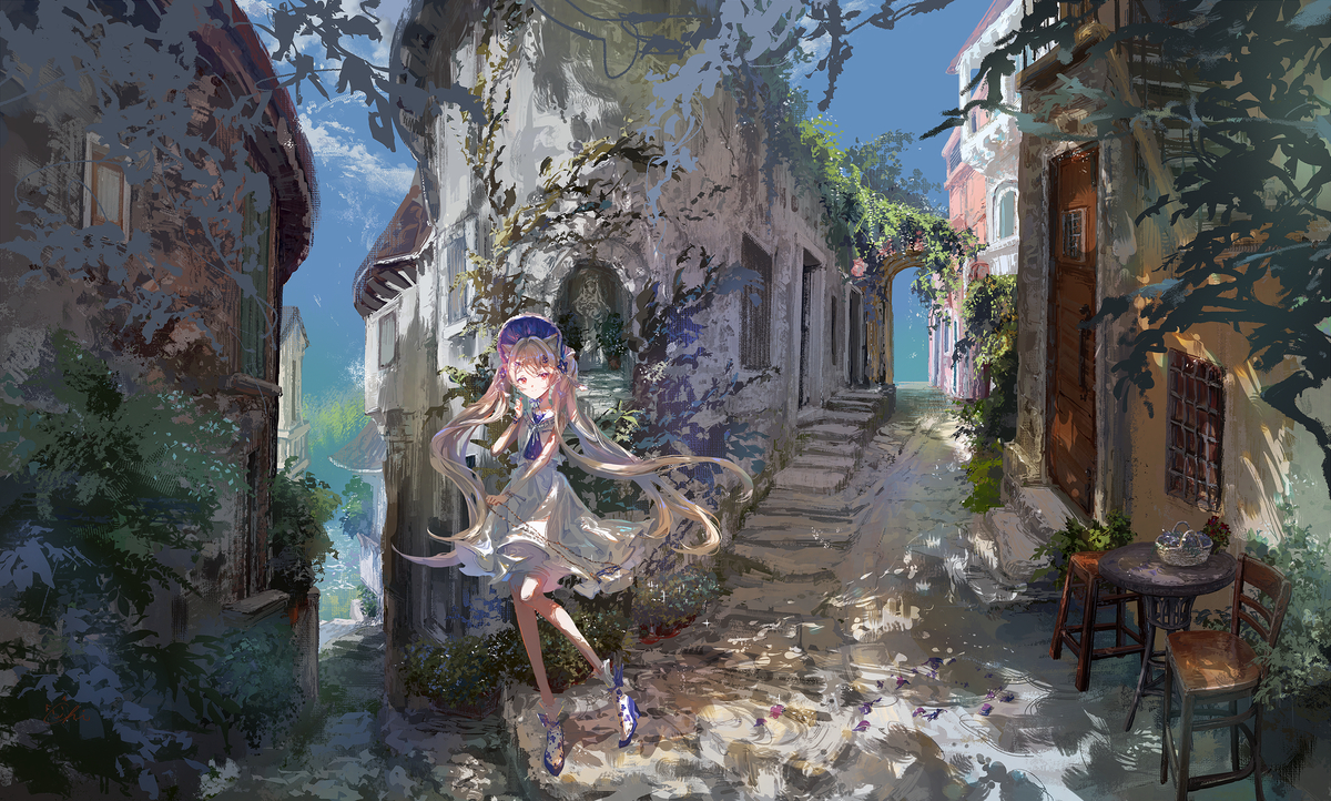 This is a pixiv picture whose title is lead.