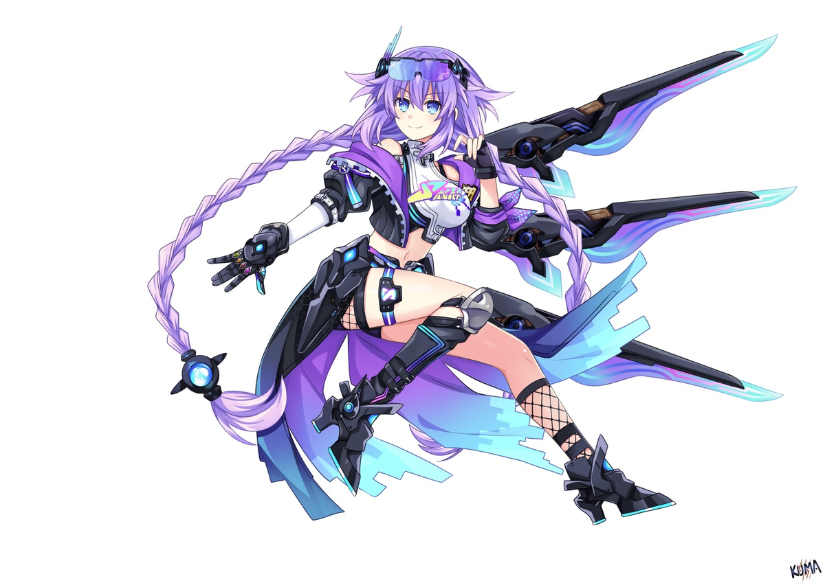 This is a pixiv picture whose title is CM Purple Heart Lv.999.