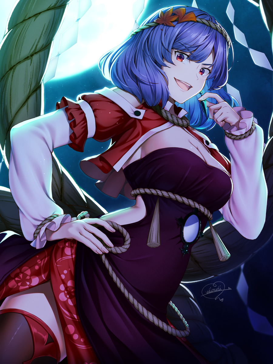 This is a pixiv picture whose title is 神奈子さま.