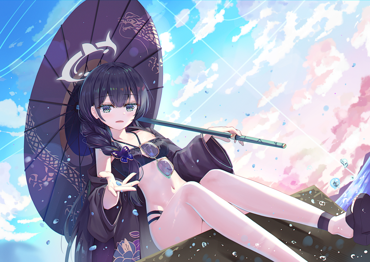 This is a pixiv picture whose title is キサキ(水着).