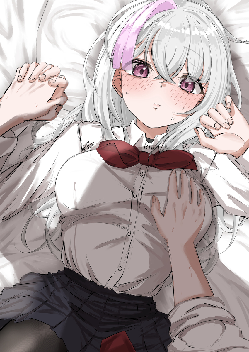 This is a pixiv picture whose title is 「...(みつきちゃんいつもと違うけどどうしたんだろ...？)」.