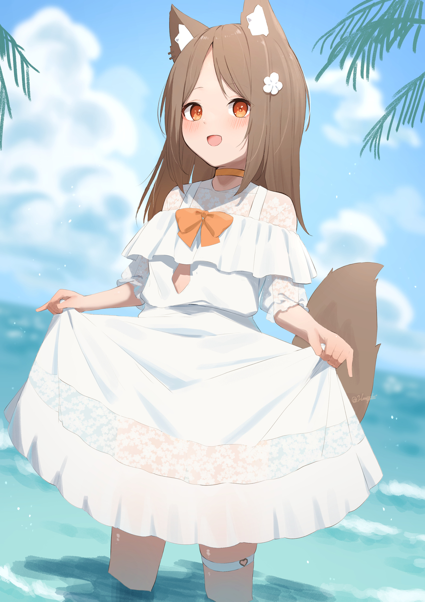 This is a pixiv picture whose title is きつねちゃん.