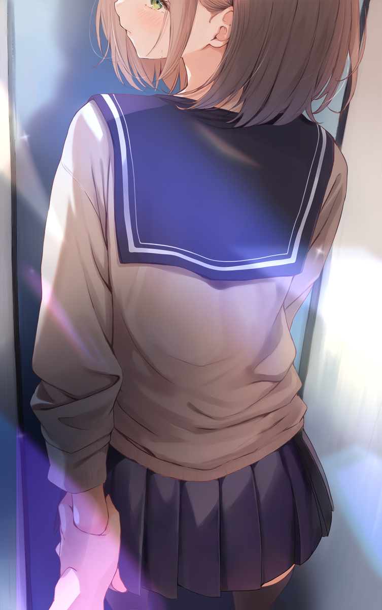 This is a pixiv picture whose title is 至近距離.