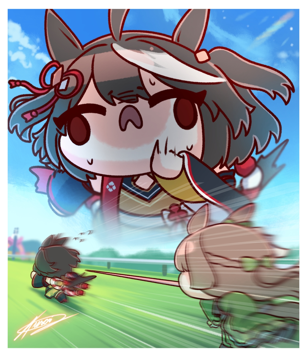 This is a pixiv picture whose title is 😨Nigerundayo!!?~😨.
