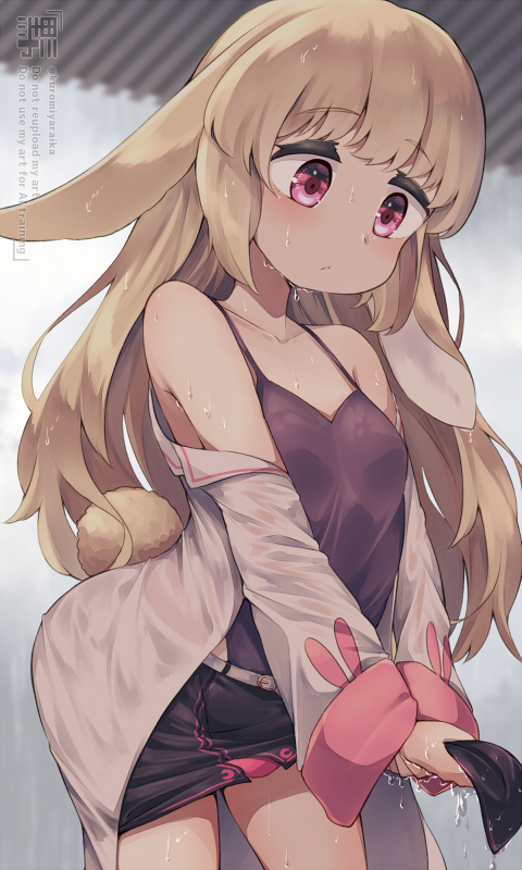 This is a pixiv picture whose title is びしょ濡れになっちゃった.