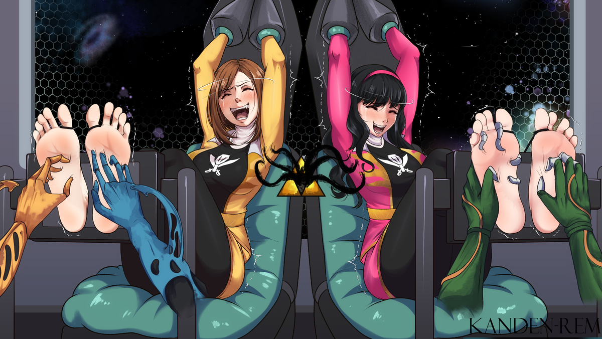 This is a pixiv picture whose title is Tickled sentai gokaiger.
