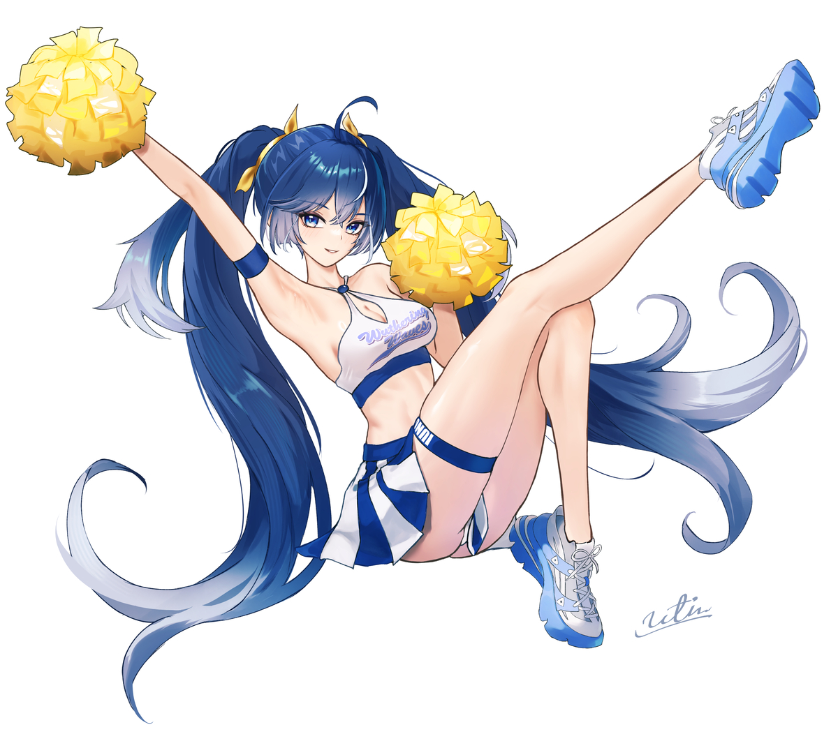This is a pixiv picture whose title is チアリーダーユーノ.
