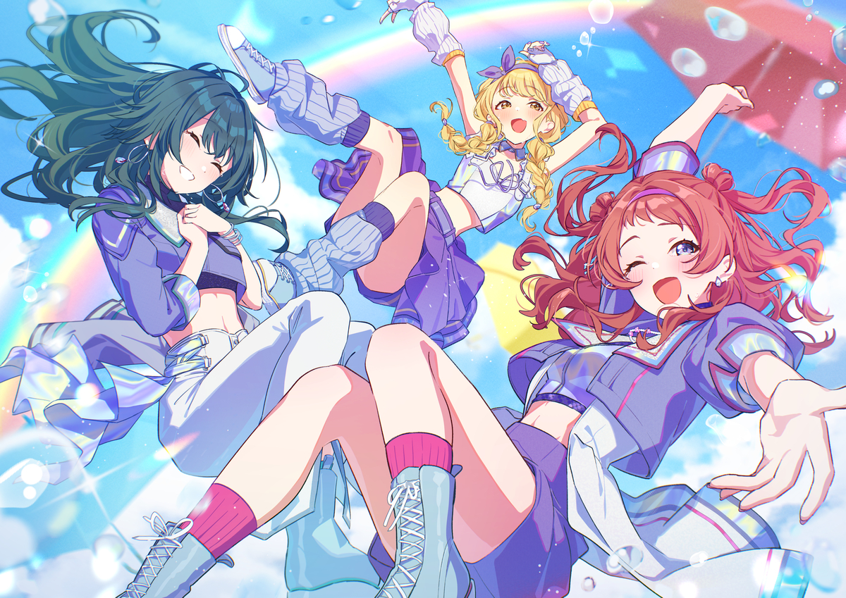 This is a pixiv picture whose title is 雨上がりのアイリス.