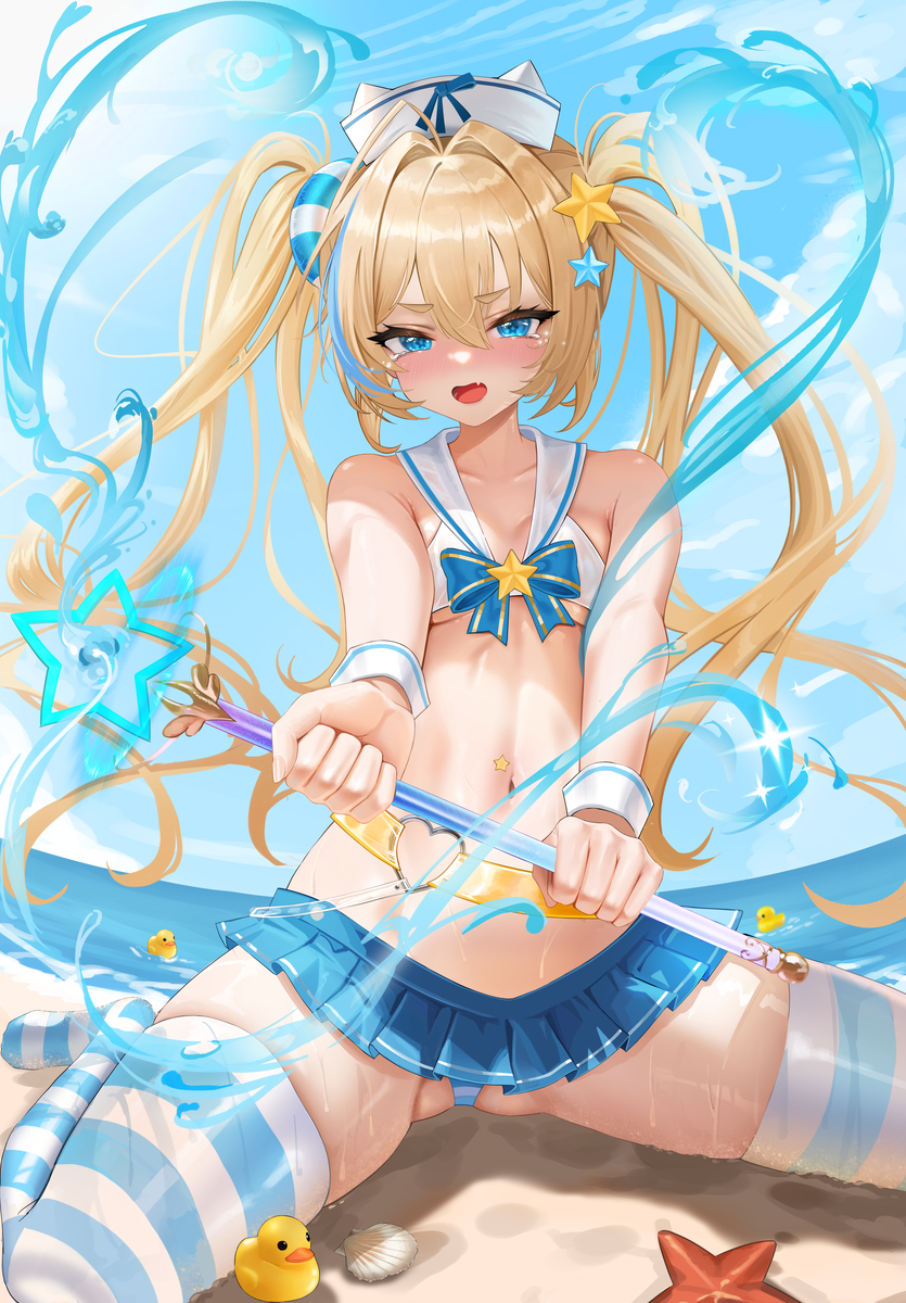 This is a pixiv picture whose title is 好久没画贫乳惹....