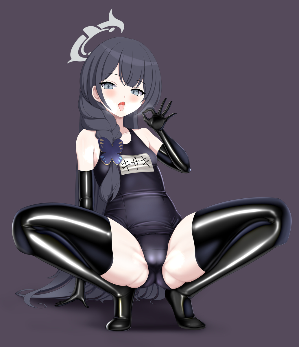 This is a pixiv picture whose title is スク水キサキ！.