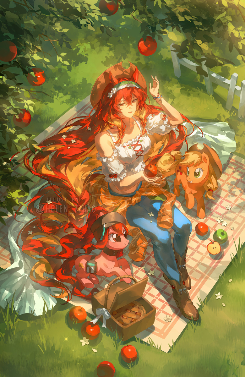 This is a pixiv picture whose title is 🍎.