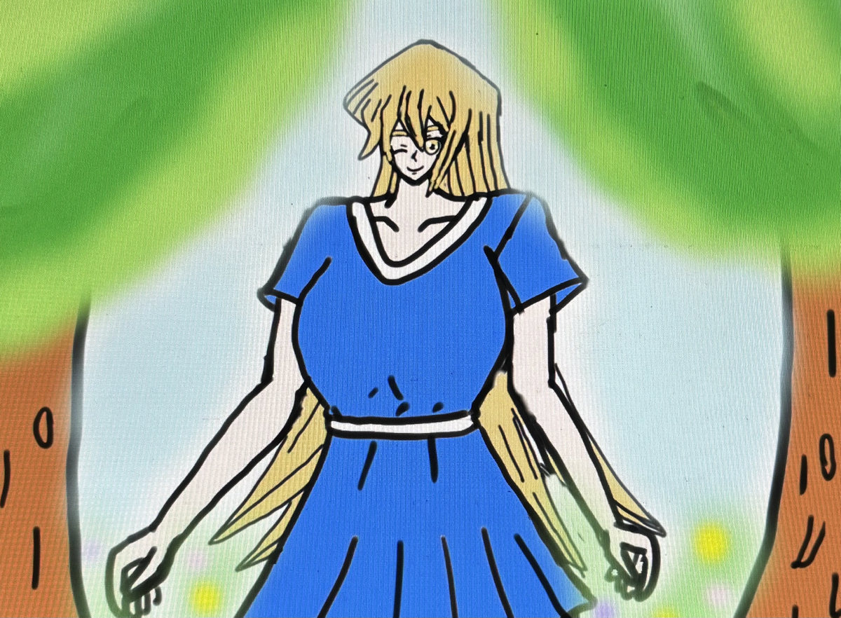 This is a pixiv picture whose title is 自然の中の明日香✨🌳✨.