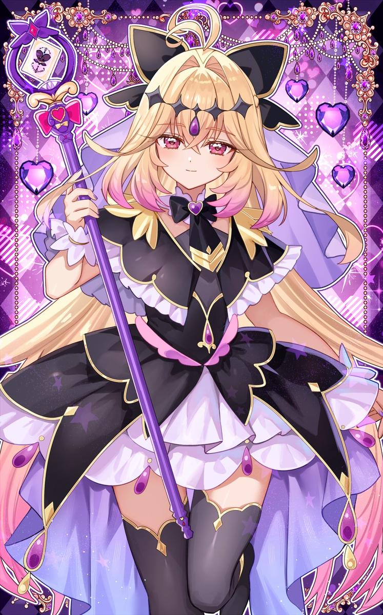 This is a pixiv picture whose title is キュアアルカナ・シャドウ💜.