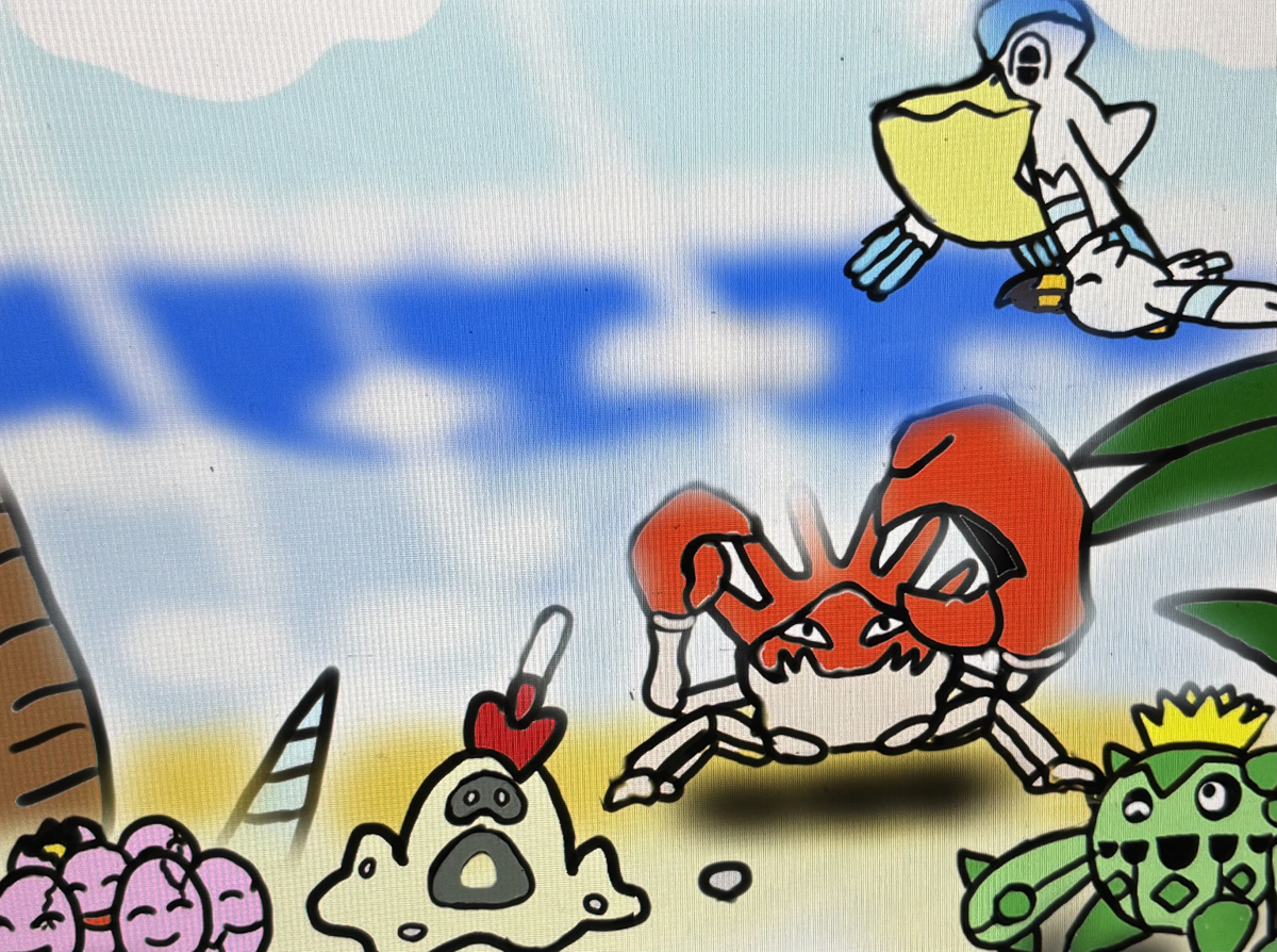 This is a pixiv picture whose title is 快適な砂浜✨☀️🏖️✨.