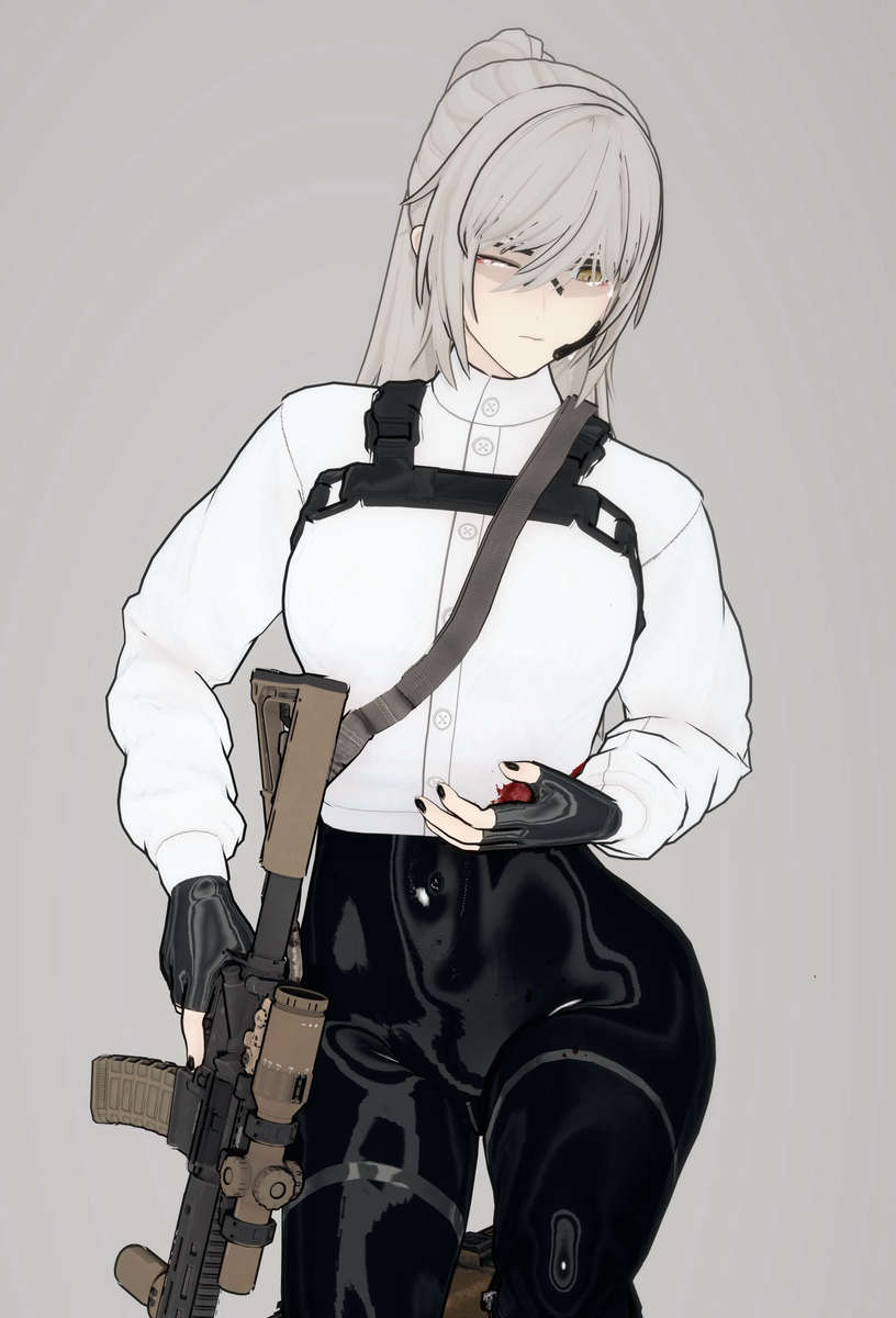 This is a pixiv picture whose title is 流弹 - Stray Shot.