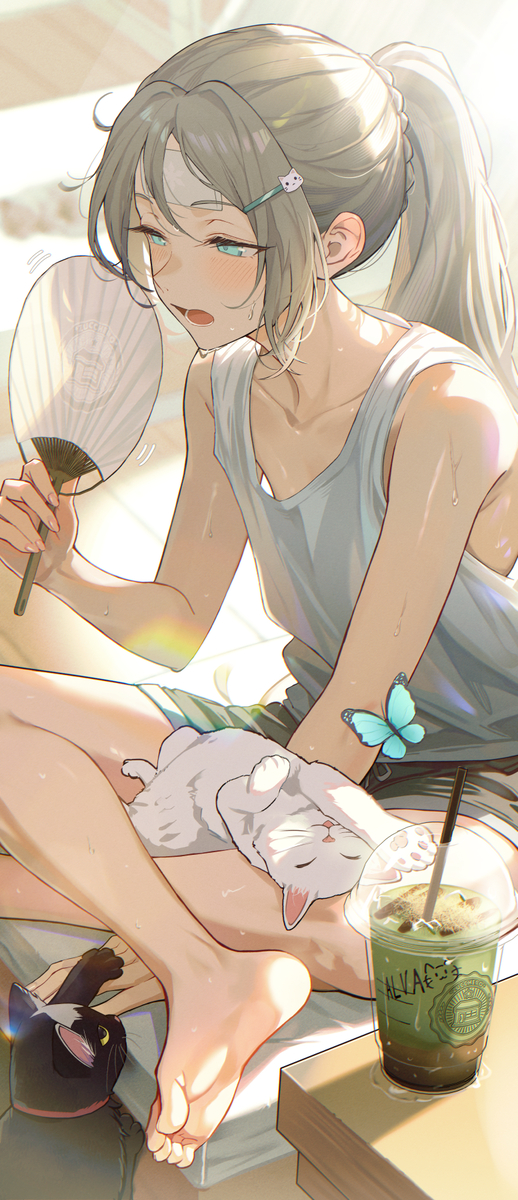 This is a pixiv picture whose title is Silver Wolf vs Summer.
