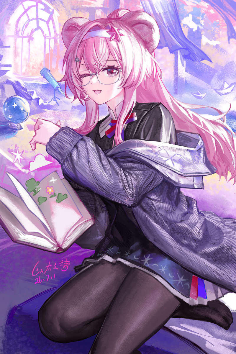 This is a pixiv picture whose title is 林雨霞 求知的魔法.