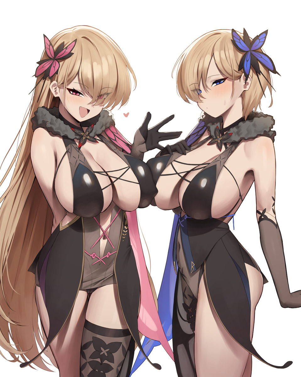 This is a pixiv picture whose title is リアンナ&ルシエラ.
