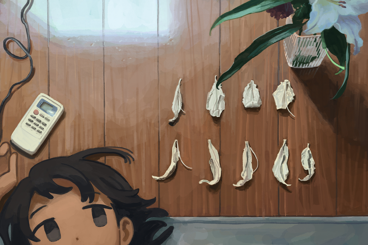 This is a pixiv picture whose title is 枯れた花弁.