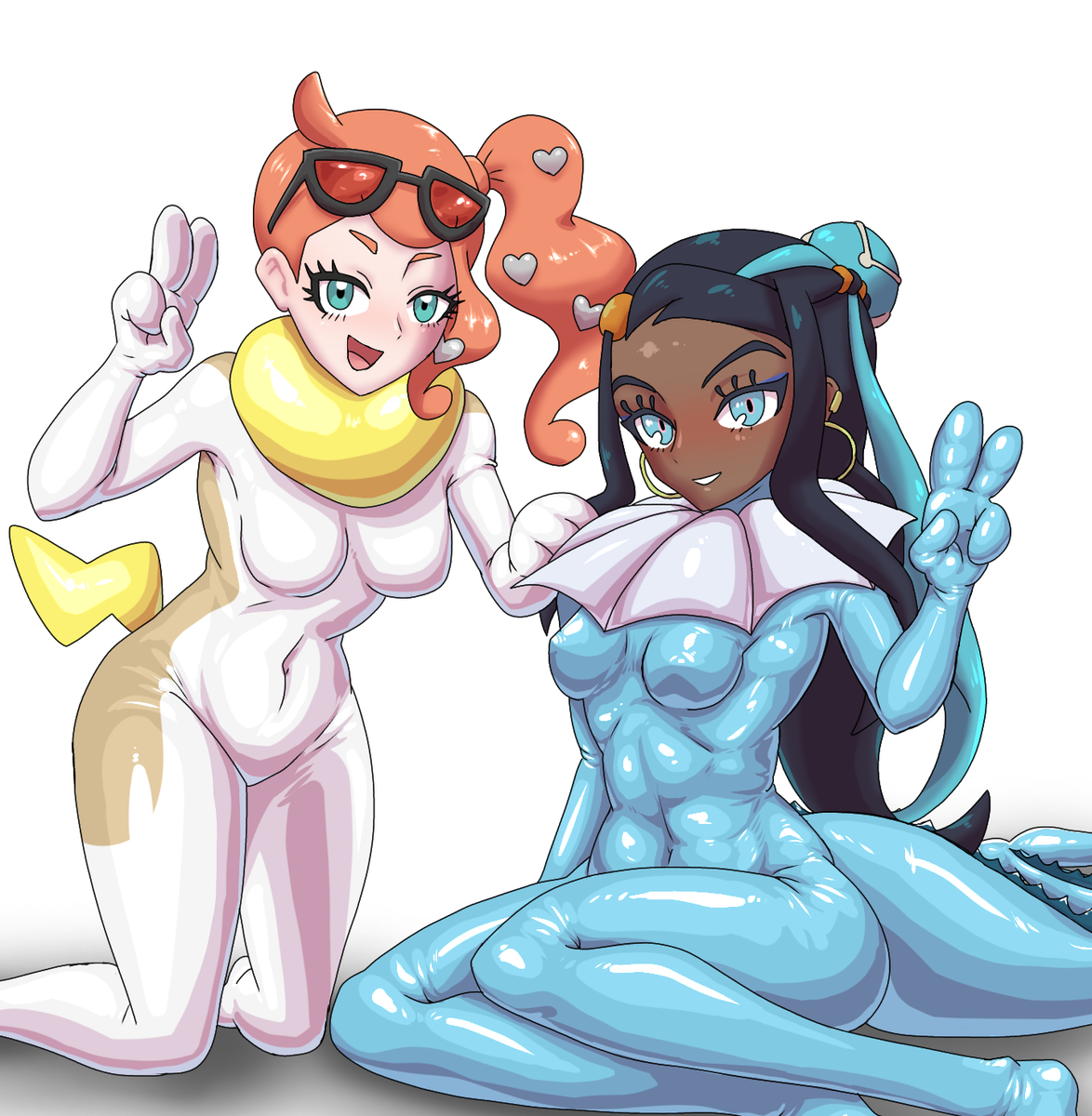 This is a pixiv picture whose title is ソニア＆ルリナ.