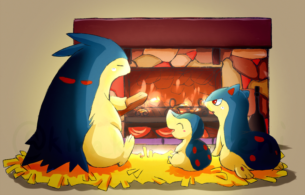This is a pixiv picture whose title is 暖炉.
