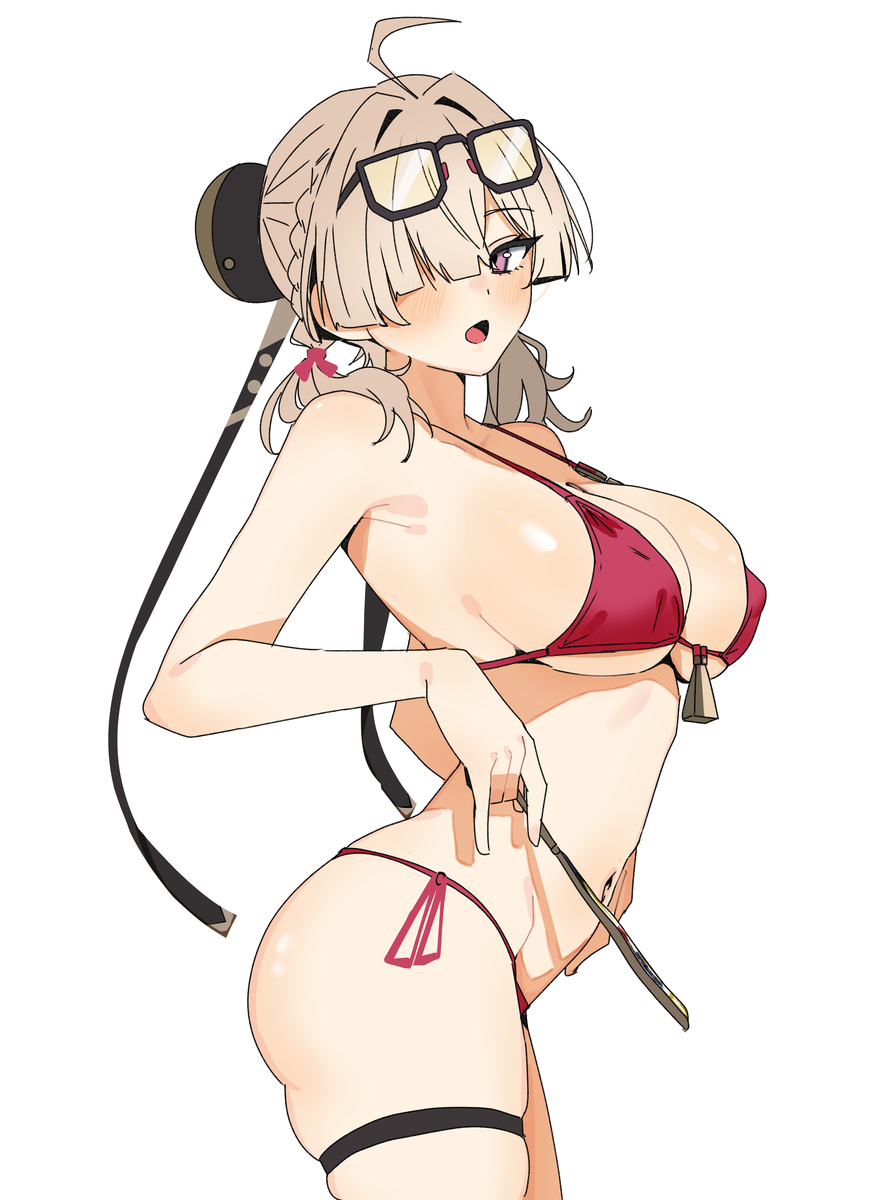 This is a pixiv picture whose title is 紅豆.
