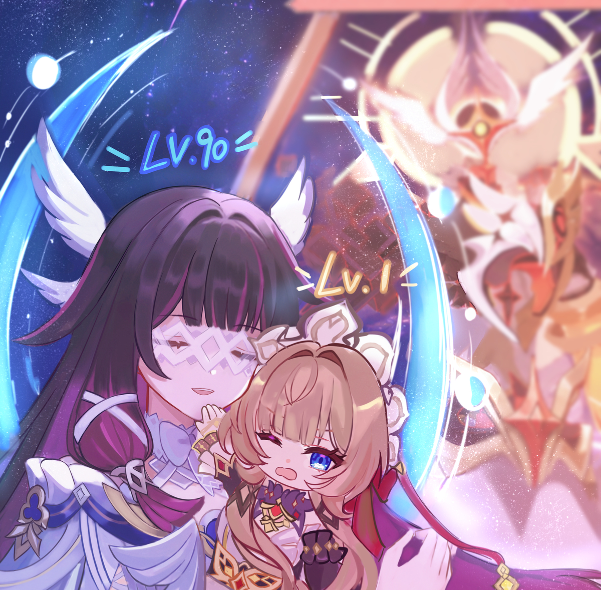 This is a pixiv picture whose title is 抽到木偶后全球少偶姐统一操作（约稿）.