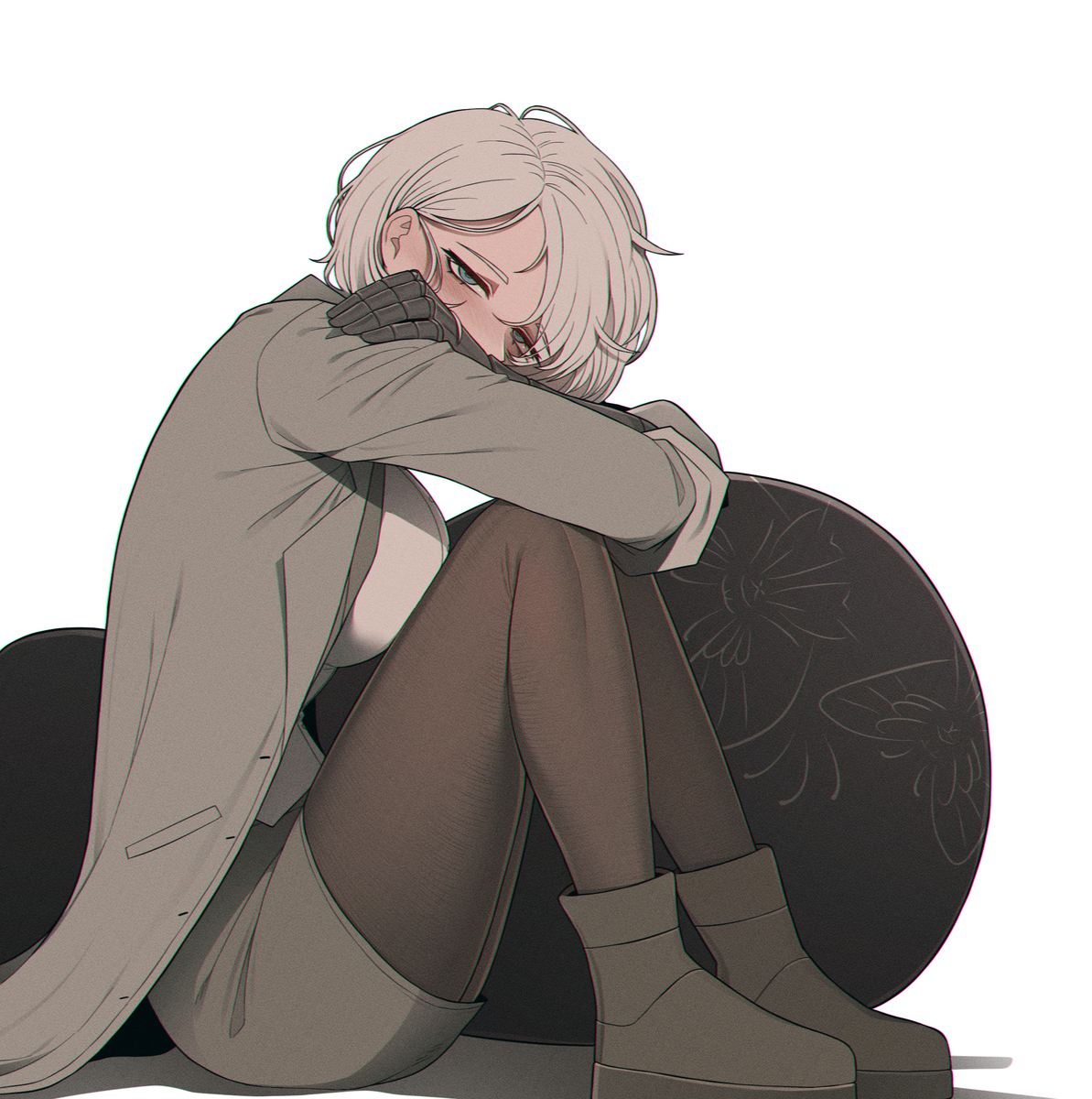 This is a pixiv picture whose title is 새벽 사무소 파우스트.