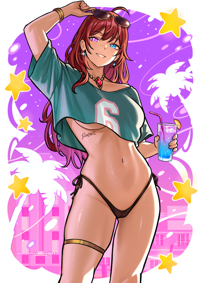 This is a pixiv picture whose title is Marthya (OC) GTAVI pose.