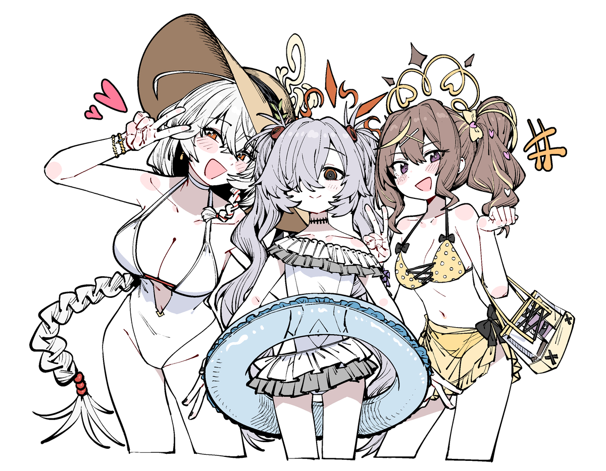 This is a pixiv picture whose title is みんなでチーズ！.