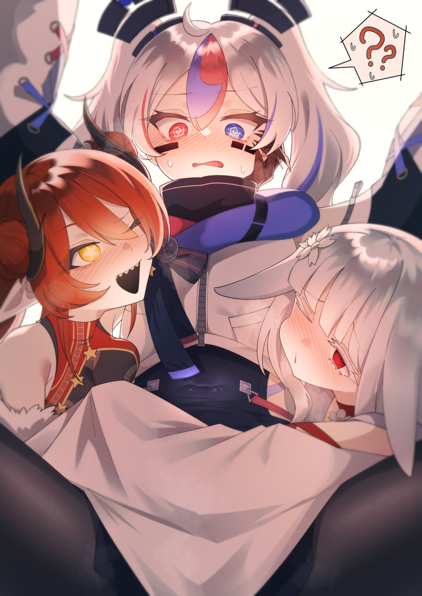 This is a pixiv picture whose title is 요즘 X에서 유행하는 국기 모에화.