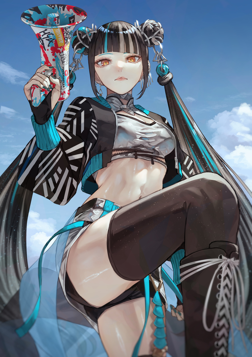 This is a pixiv picture whose title is 春猿火 銀兜.