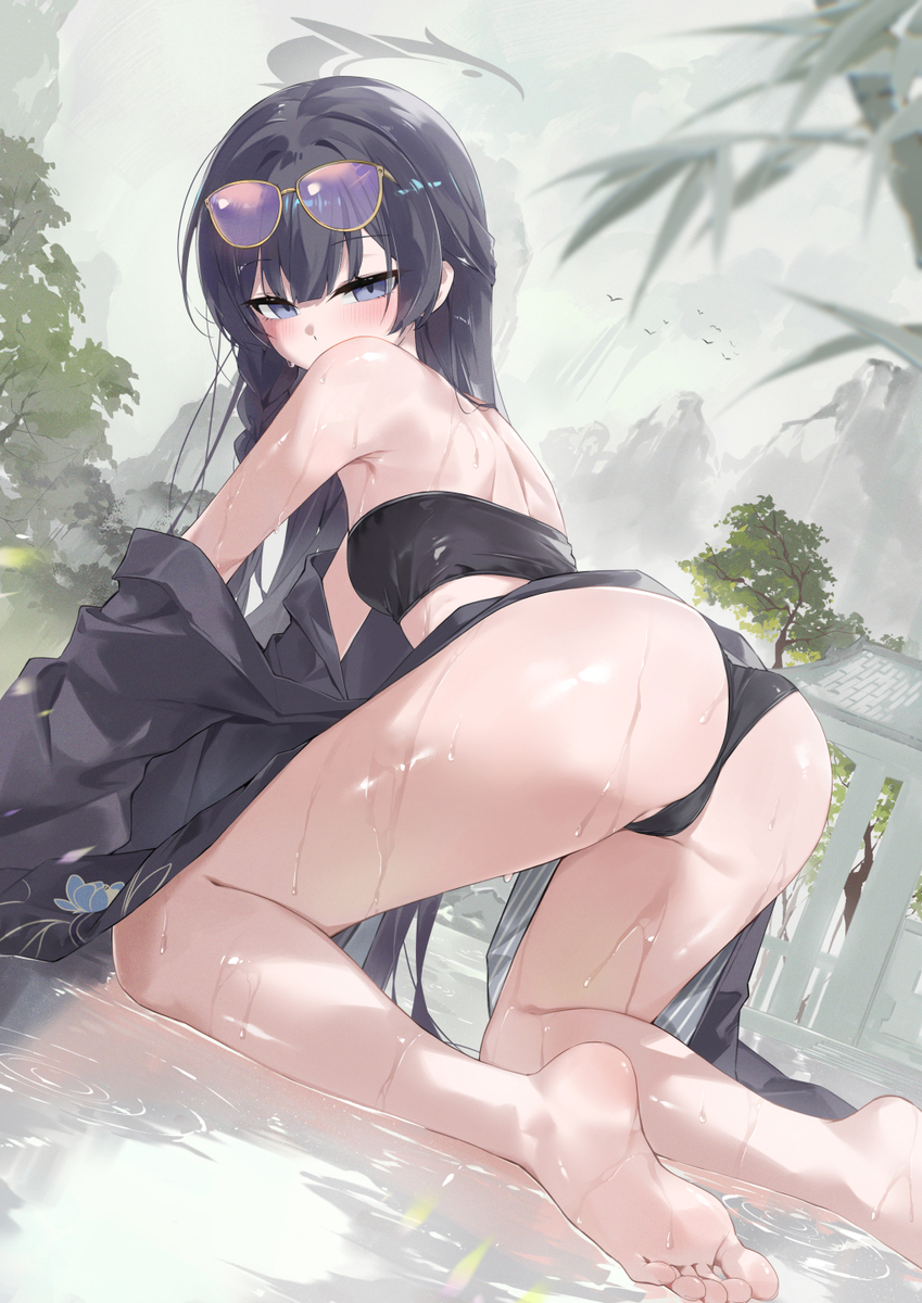 This is a pixiv picture whose title is キサキ(水着).