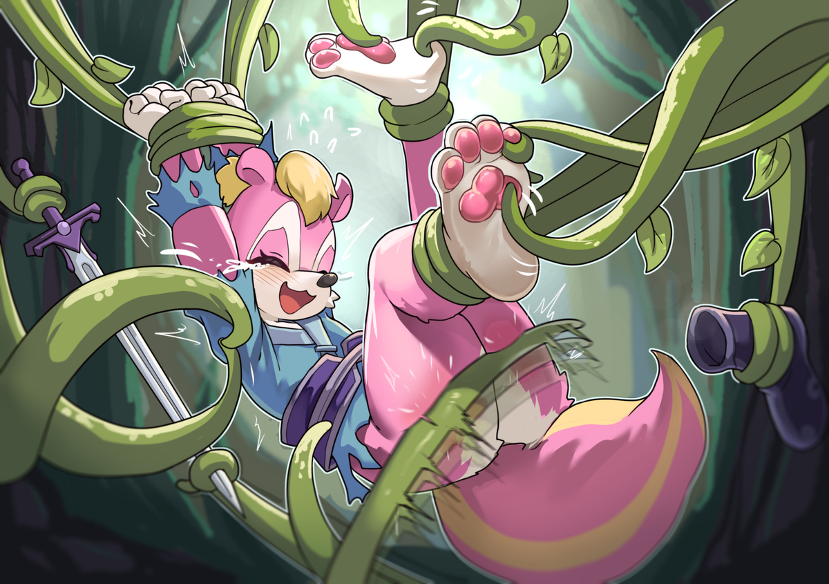 This is a pixiv picture whose title is 断臂大侠的神奇考验.