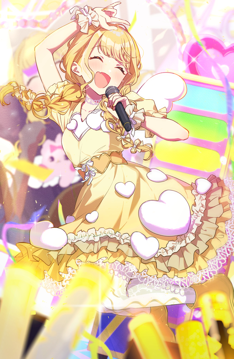 This is a pixiv picture whose title is 自己肯定感爆上げ↑↑しゅきしゅきソング.