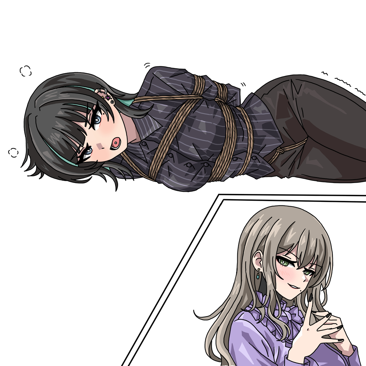 This is a pixiv picture whose title is 小説挿絵.